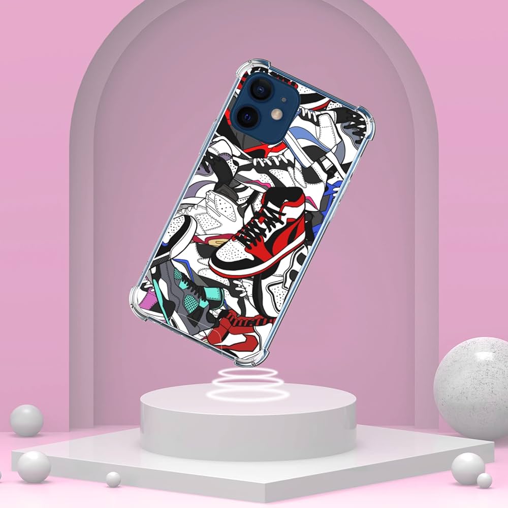 アクセサリーその他 MARCELO BURLON Neon Blue Wings iPhone 12 Mini Case Amazon.com: Fycyko Compatible with iPhone 12 Case with Cute
